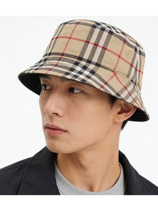 Burberry Classic Vintage Check Cotton Bucket Hat Archive Beige M 8075657 main image 8